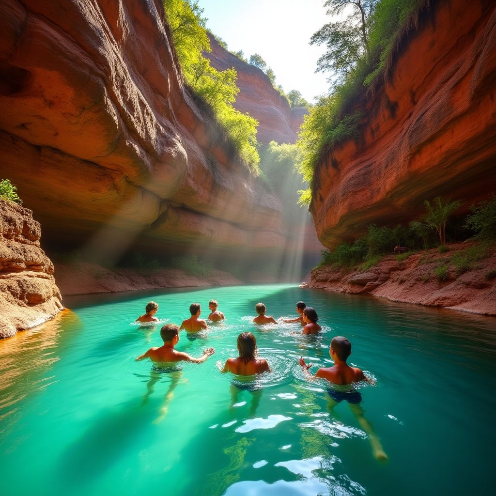Exploring remote gorges in Cape York Peninsula