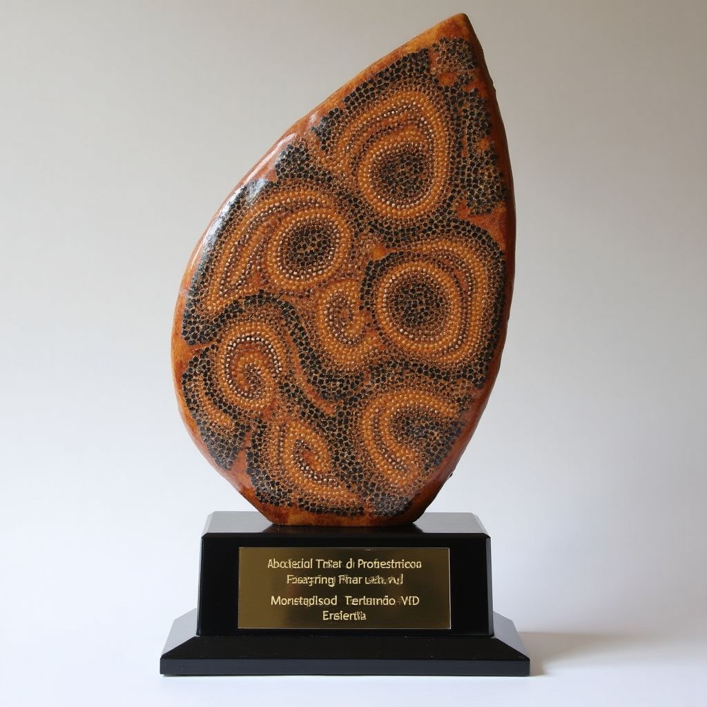 Indigenous Tourism Award trophy